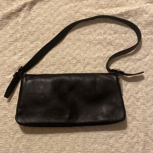 Black Leather Kenneth Cole Handbag